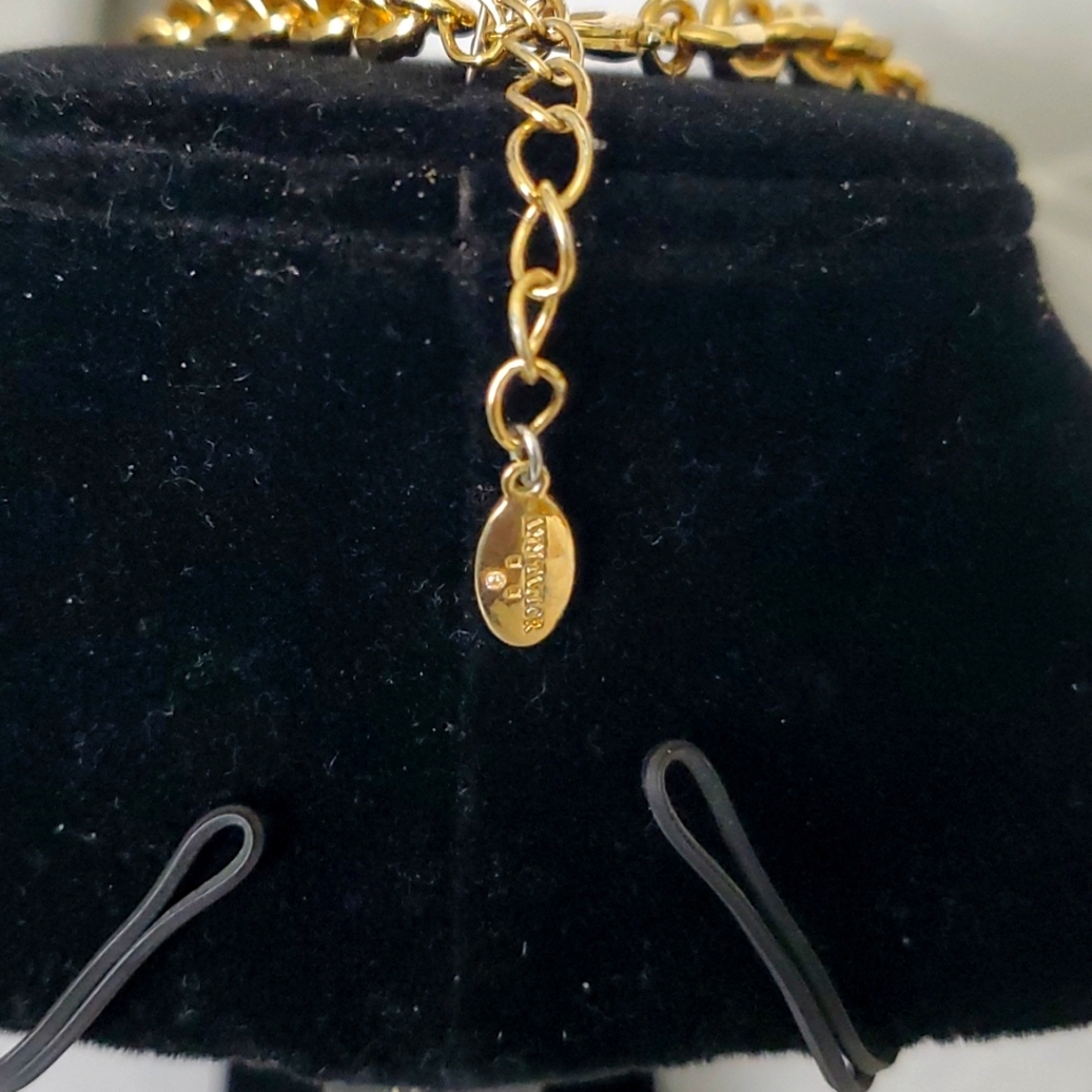 Ann Taylor Rhinestone Charm Rope Necklace View 3
